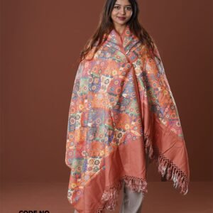 Elegant Digital Print Woolen Shawl-0004