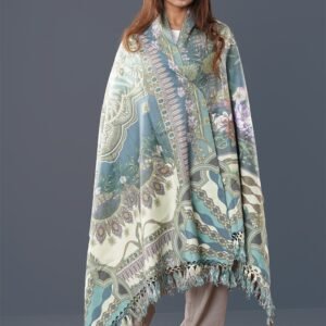 Elegant Digital Print Woolen Shawl-0074