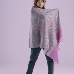 Elegant Digital Print Woolen Shawl-0018
