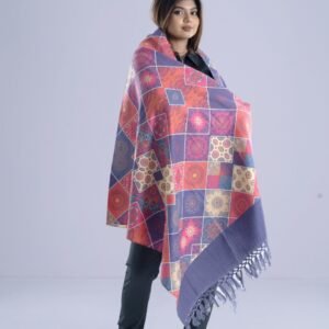 Elegant Digital Print Woolen Shawl-0031