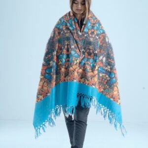 Elegant Digital Print Woolen Shawl-0034