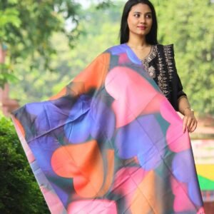 Elegant Digital Print Woolen Shawl-S004