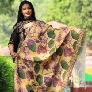 Elegant Digital Print Woolen Shawl-S008