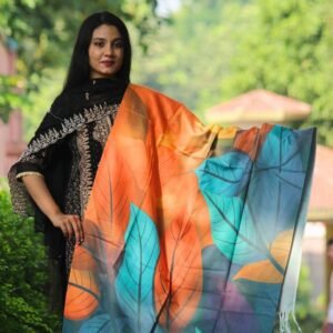 Elegant Digital Print Woolen Shawl-S009