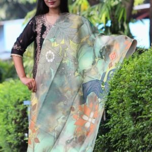 Elegant Digital Print Woolen Shawl-S017